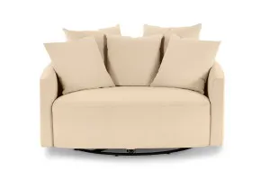 Snug Swivel Chair, Florence Natural, by Lounge Lovers by Lounge Lovers, a Chairs for sale on Style Sourcebook