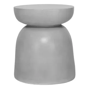 Jude Side Table 40x44.5cm in Cement / Fibreglass Grey by OZ Design, a Side Table for sale on Style Sourcebook