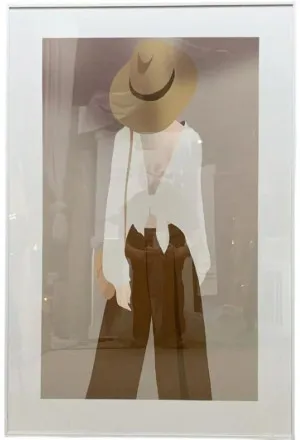 P101 White Framed Perspex Glass Canvas Art Print 120 cm x 80 cm by null, a Painted Canvases for sale on Style Sourcebook