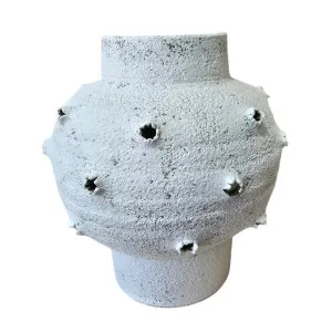 Star-shaped Handcrafted Ceramic Vase 26x22x22cm - White by null, a Vases & Jars for sale on Style Sourcebook