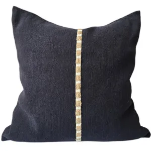 Alexia Linen Cotton Cushion 55cm Square - Black by null, a Cushions, Decorative Pillows for sale on Style Sourcebook