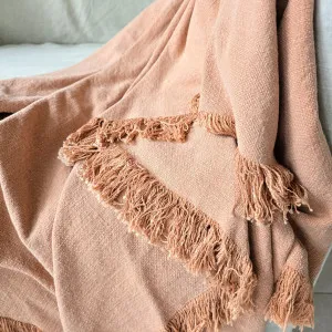 Champêtre Heavy Weight French Linen Massive Throw 140x220cm - Peach Fuzz by null, a Cushions, Decorative Pillows for sale on Style Sourcebook