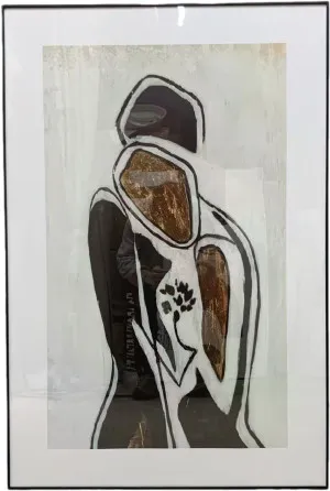 P070 Black Framed Perspex Glass Canvas Art Print 120 cm x 80 cm by null, a Painted Canvases for sale on Style Sourcebook