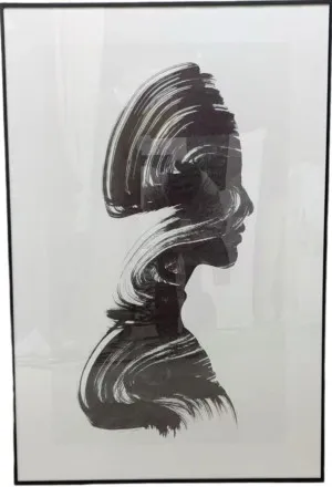 P082 Black Framed Perspex Glass Canvas Art Print 120 cm x 80 cm by null, a Painted Canvases for sale on Style Sourcebook