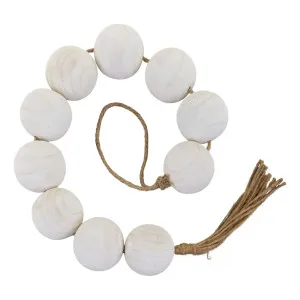 Avoca Ball Chain 8x126cm in Whitewash by OZ Design, a Statues & Ornaments for sale on Style Sourcebook