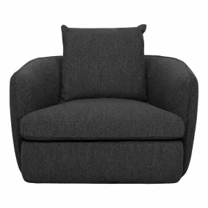 Nest Small Swivel Armchair in Het Charcoal by OZ Design, a Chairs for sale on Style Sourcebook