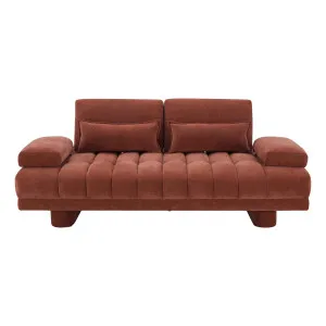 Carrie Small Sofa Bed in Fam Terracotta by OZ Design, a Sofa Beds for sale on Style Sourcebook