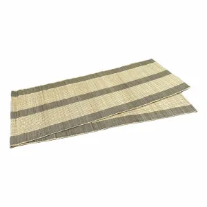 Bamboo Table Runner 180x33cm in Natural/Black by OZ Design, a Table Cloths & Runners for sale on Style Sourcebook