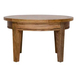 Mango Creek Round Coffee Table 80cm in Clear by OZ Design, a Coffee Table for sale on Style Sourcebook