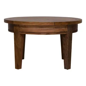 Mango Creek Round Coffee Table 80cm in Rustic Chocolate by OZ Design, a Coffee Table for sale on Style Sourcebook
