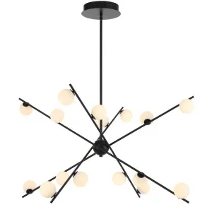 Telbix Captiva 16 Light LED Pendant Black by Telbix, a Pendant Lighting for sale on Style Sourcebook