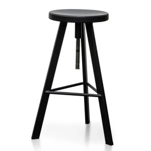 Ex Display - Marcia Steel Bar Stool - Black by Interior Secrets - AfterPay Available by Interior Secrets, a Bar Stools for sale on Style Sourcebook