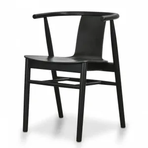 Ex Display - Dean Wooden Dining Chair - Full Black by Interior Secrets - AfterPay Available by Interior Secrets, a Dining Chairs for sale on Style Sourcebook