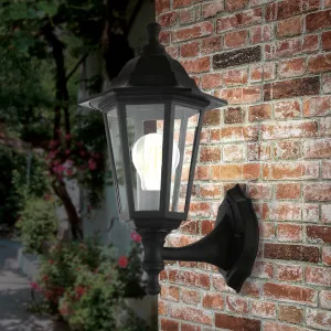 Eglo Duanera Wall Light Black by Eglo, a Outdoor Lighting for sale on Style Sourcebook