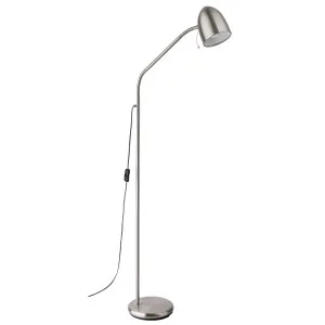 Eglo Lara Floor Lamp Satin Nickel by Eglo, a Floor Lamps for sale on Style Sourcebook