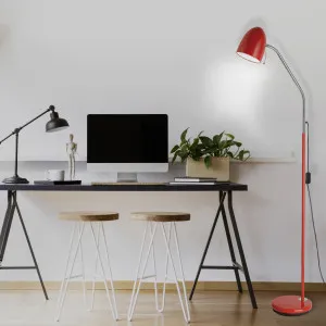 Eglo Lara Floor Lamp Red by Eglo, a Floor Lamps for sale on Style Sourcebook