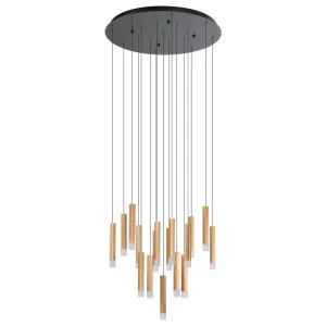 Eglo Estanerios 17 Light LED Cluster Pendant Brown by Eglo, a Pendant Lighting for sale on Style Sourcebook