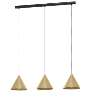 Eglo Narices 3 Light Pendant Gold by Eglo, a Pendant Lighting for sale on Style Sourcebook