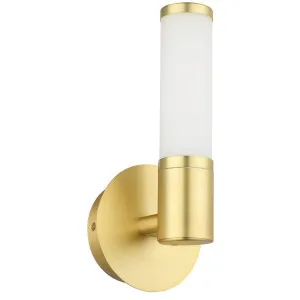 Eglo Palmera 1 1 Light LED Wall Light Brass by Eglo, a Outdoor Lighting for sale on Style Sourcebook
