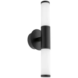 Eglo Palmera 1 2 Light LED Wall Light Black by Eglo, a Outdoor Lighting for sale on Style Sourcebook