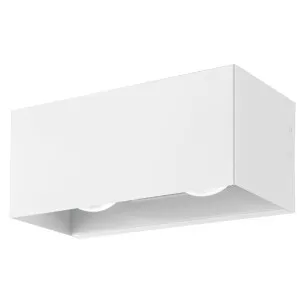 Eglo Lesmo LED Wall Light White by Eglo, a Outdoor Lighting for sale on Style Sourcebook