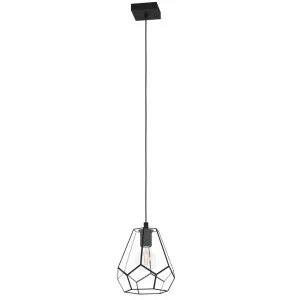 Eglo Mardyke Pendant Black by Eglo, a Pendant Lighting for sale on Style Sourcebook