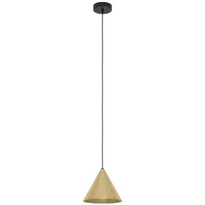 Eglo Narices 1 Light Pendant Gold by Eglo, a Pendant Lighting for sale on Style Sourcebook
