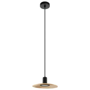 Eglo Mayazes 1 Light Pendant Black by Eglo, a Pendant Lighting for sale on Style Sourcebook
