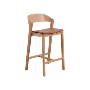 Davis Natural Bar Stool - Brown Seat by Interior Secrets - AfterPay Available by Interior Secrets, a Bar Stools for sale on Style Sourcebook