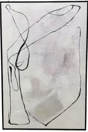 H069 Black Framed Full Hand Painted Artwork  120 cm x 80 cm by null, a Painted Canvases for sale on Style Sourcebook