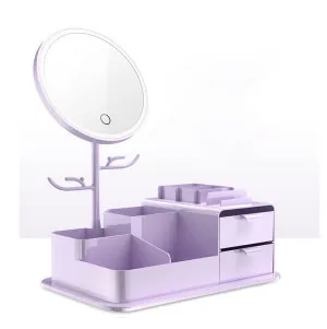 LED Vanity Mirror with Rotating Makeup Mirror 3 colours available Purple by Luxe Mirrors, a Shaving Cabinets for sale on Style Sourcebook