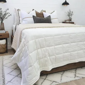 Chole Bamboo Quilted Bed Cover Massive Blanket Coverlet 240cm x 200cm - White by null, a Quilts & Bedspreads for sale on Style Sourcebook