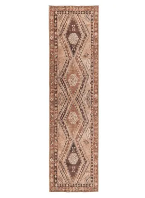 Necha Beige and Brown Tribal Washable Runner Rug by Miss Amara, a Persian Rugs for sale on Style Sourcebook