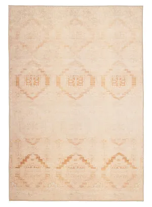 Esther Cream and Peach Tribal Washable Rug by Miss Amara, a Persian Rugs for sale on Style Sourcebook