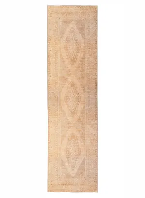 Mariana Cream and Peach Medallion Washable Runner Rug by Miss Amara, a Persian Rugs for sale on Style Sourcebook