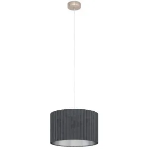 Eglo Tamaresco Pendant Light Satin Nickel by Eglo, a Pendant Lighting for sale on Style Sourcebook