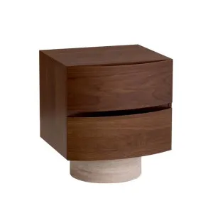 Dorit Bedside Table - Walnut by Interior Secrets - AfterPay Available by Interior Secrets, a Bedside Tables for sale on Style Sourcebook