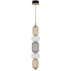 Telbix Torso 5 Light LED Pendant Brass by Telbix, a Pendant Lighting for sale on Style Sourcebook