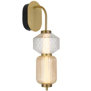 Telbix Torso LED Wall Light Brass by Telbix, a Outdoor Lighting for sale on Style Sourcebook