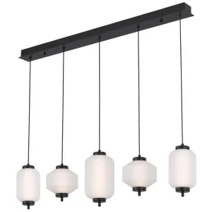 Telbix Torso 5 Light LED Bar Pendant Black by Telbix, a Pendant Lighting for sale on Style Sourcebook