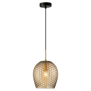 CLA Fossetta 1 Light Pendant Light Amber by Compact Lamps Australia, a Pendant Lighting for sale on Style Sourcebook