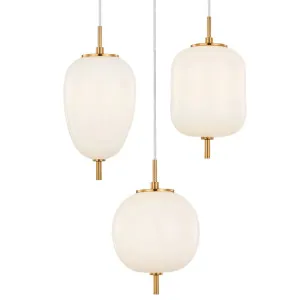 CLA Pino 3 Light Pendant Opal Matte by Compact Lamps Australia, a Pendant Lighting for sale on Style Sourcebook