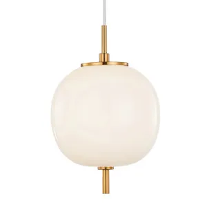 CLA Pino 1 Light Round Pendant Opal Matte by Compact Lamps Australia, a Pendant Lighting for sale on Style Sourcebook