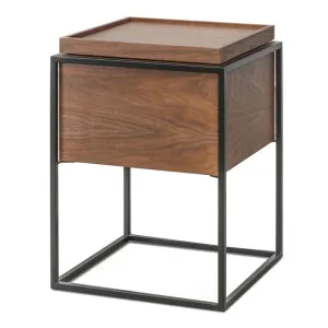 Ex Display - Cane Scandinavian Side Table - Walnut by Interior Secrets - AfterPay Available by Interior Secrets, a Side Table for sale on Style Sourcebook