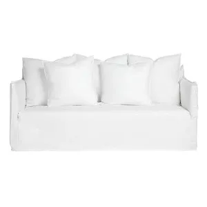 Como Linen Sofa Pure White - 2.5 Seater by null, a Sofas for sale on Style Sourcebook