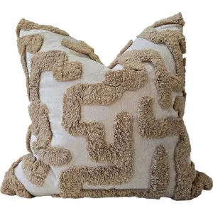 Romantic Nostalgia Cushion 55cm Square  - Latte | Natural by null, a Cushions, Decorative Pillows for sale on Style Sourcebook