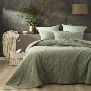 Renee Taylor Attwood Fern Vintage Stone Washed Coverlet Set by null, a Quilt Covers for sale on Style Sourcebook