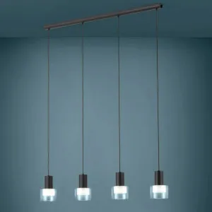 Eglo Molineros 4 Light Pendant Black by Eglo, a Pendant Lighting for sale on Style Sourcebook
