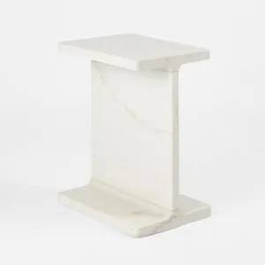 Iza I Beam Side Table White by Florabelle Living, a Coffee Table for sale on Style Sourcebook