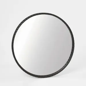 Palais Round Mirror Small Black by Florabelle Living, a Mirrors for sale on Style Sourcebook